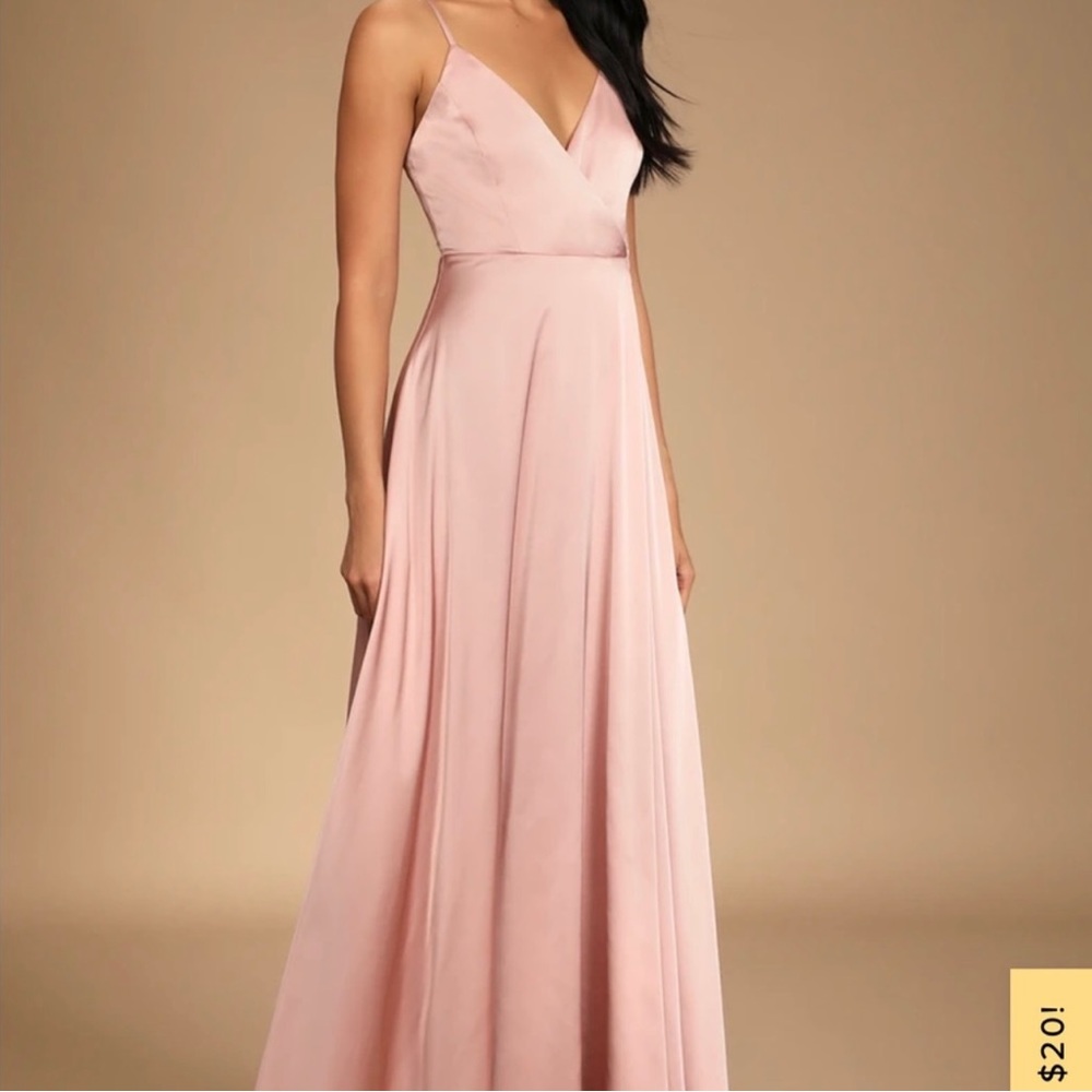 NWT Lulus Ode To Love Maxi Dress in Blush